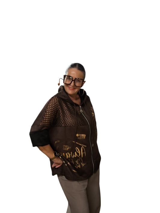 Annette (veste 3/4 capuche)