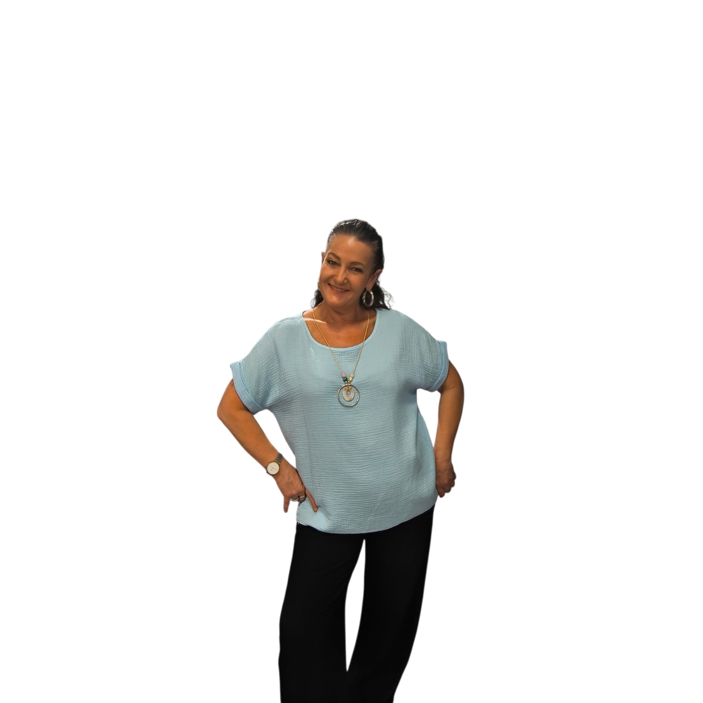 Sandra (top gaz de coton)