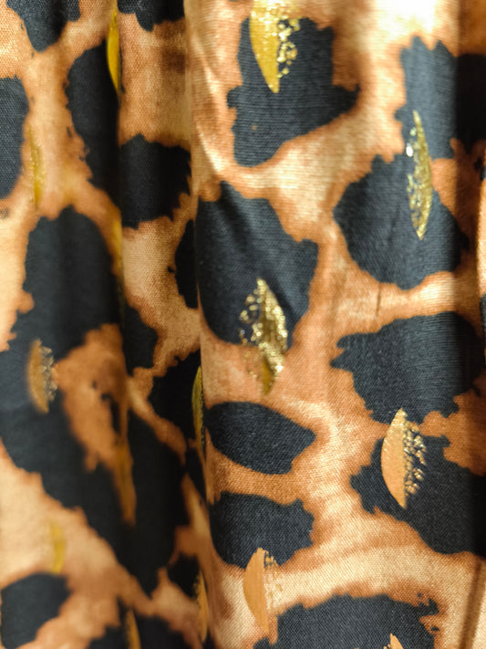 Robe léopard dos nue
