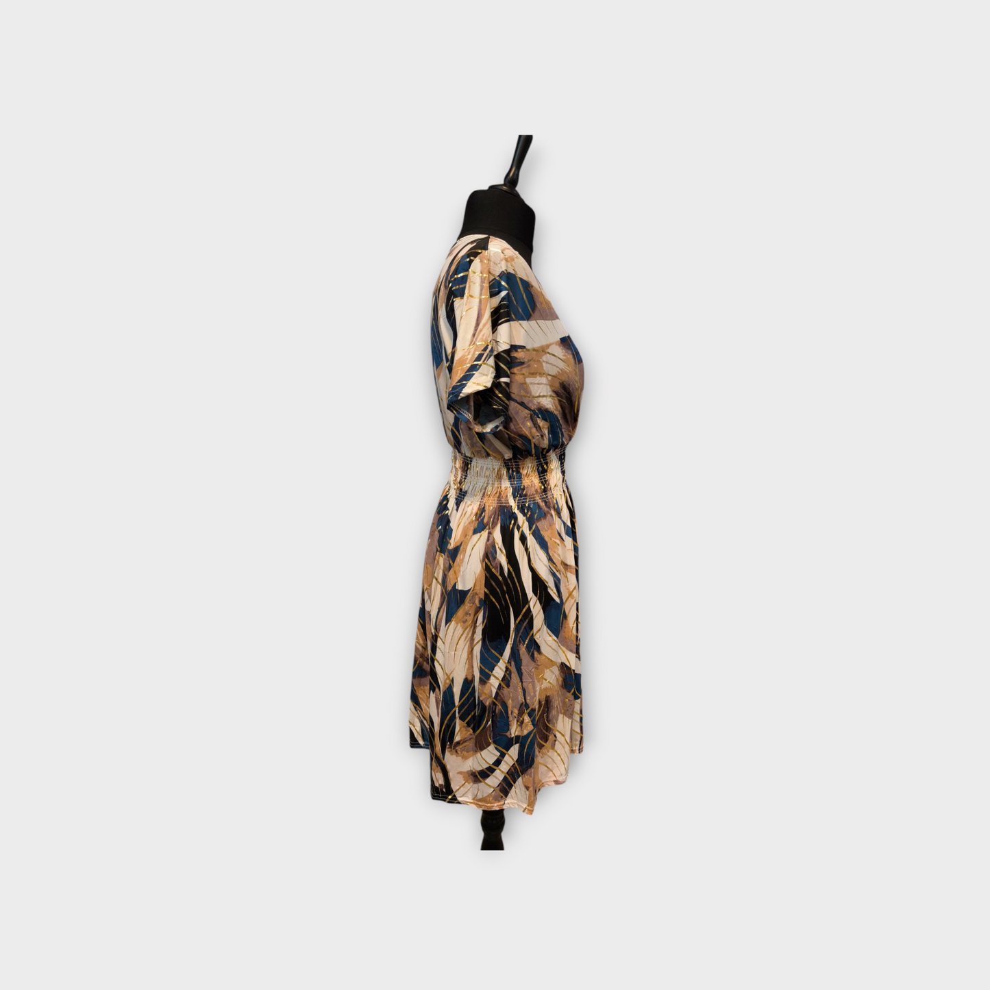 Robe courte manche LINA(doré)