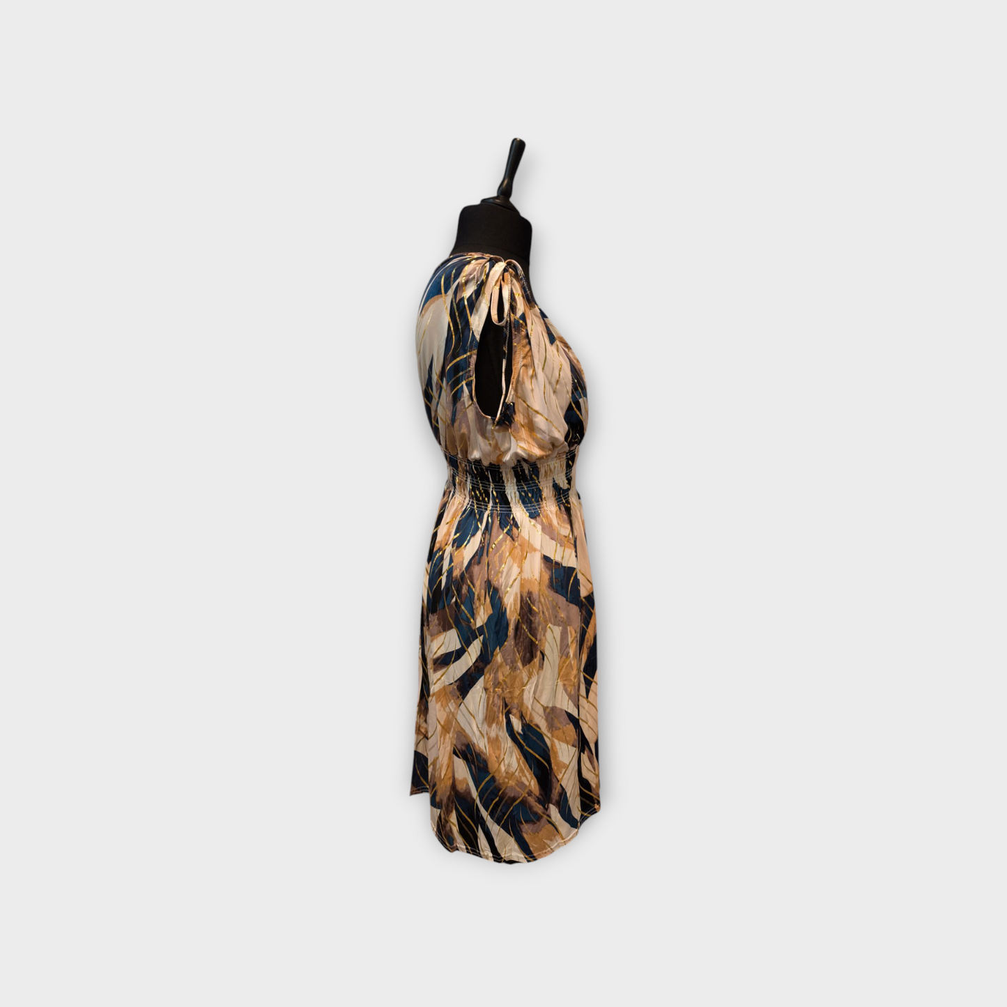 Robe courte bretelle LINA (doré)