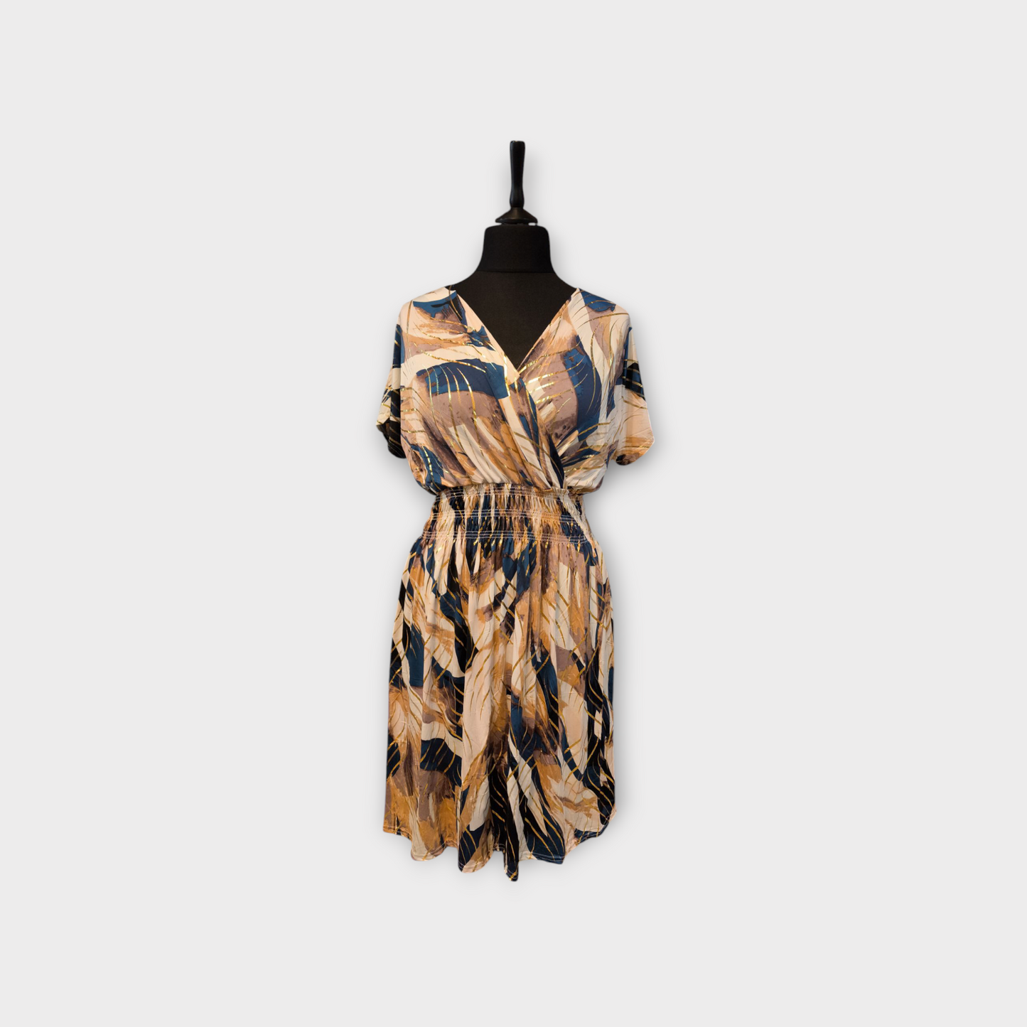 Robe courte manche LINA(doré)