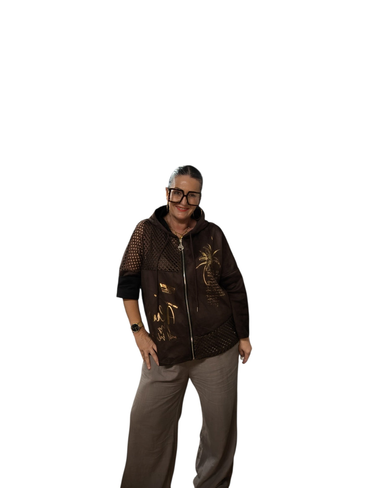 Annette (veste 3/4 capuche)