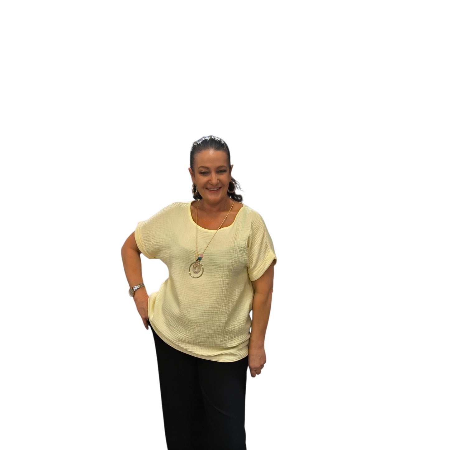 Sandra (top gaz de coton)
