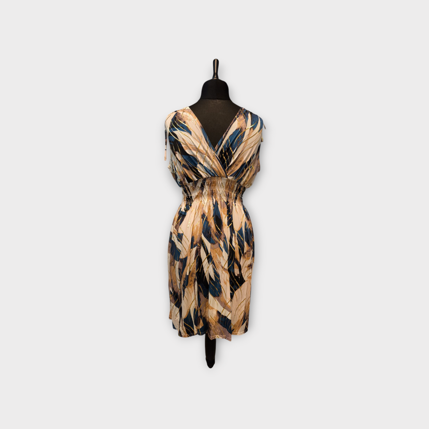 Robe courte bretelle LINA (doré)