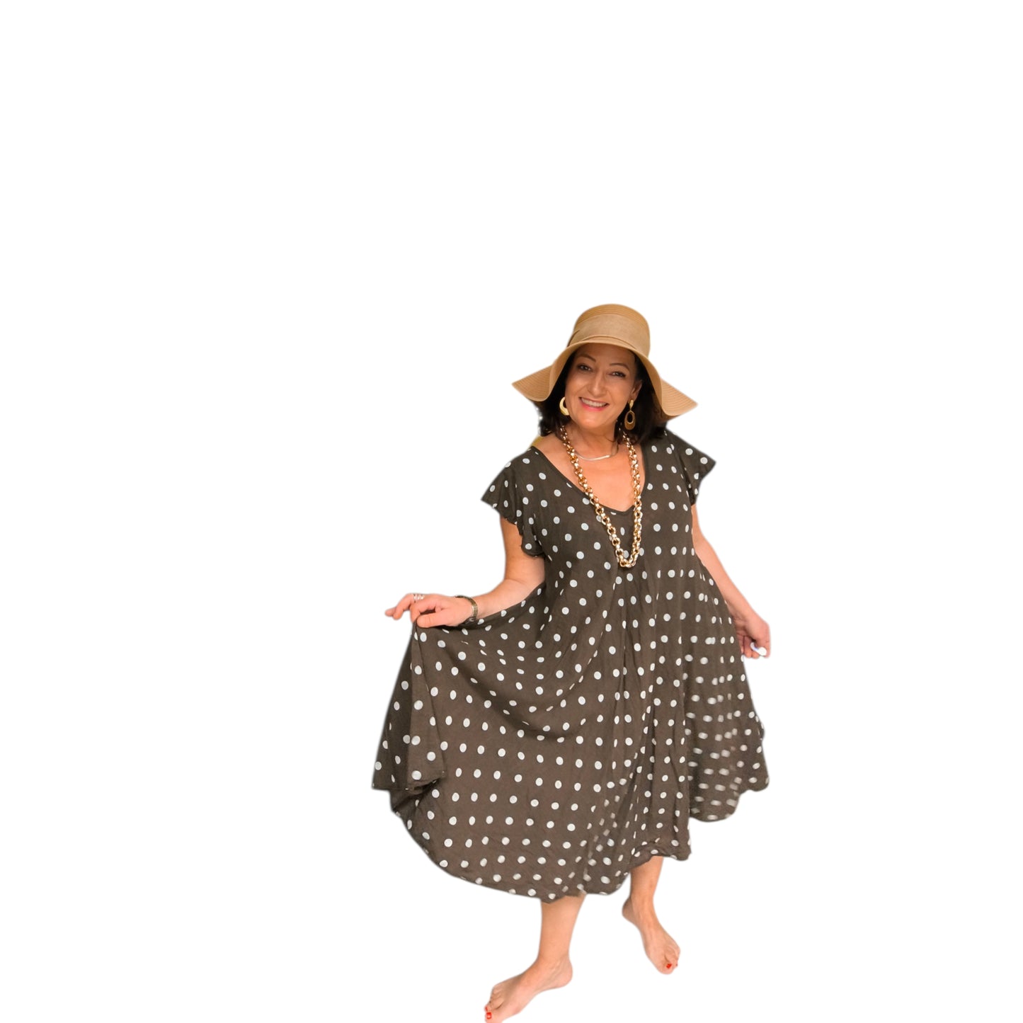 Juliette (robe courte pois)