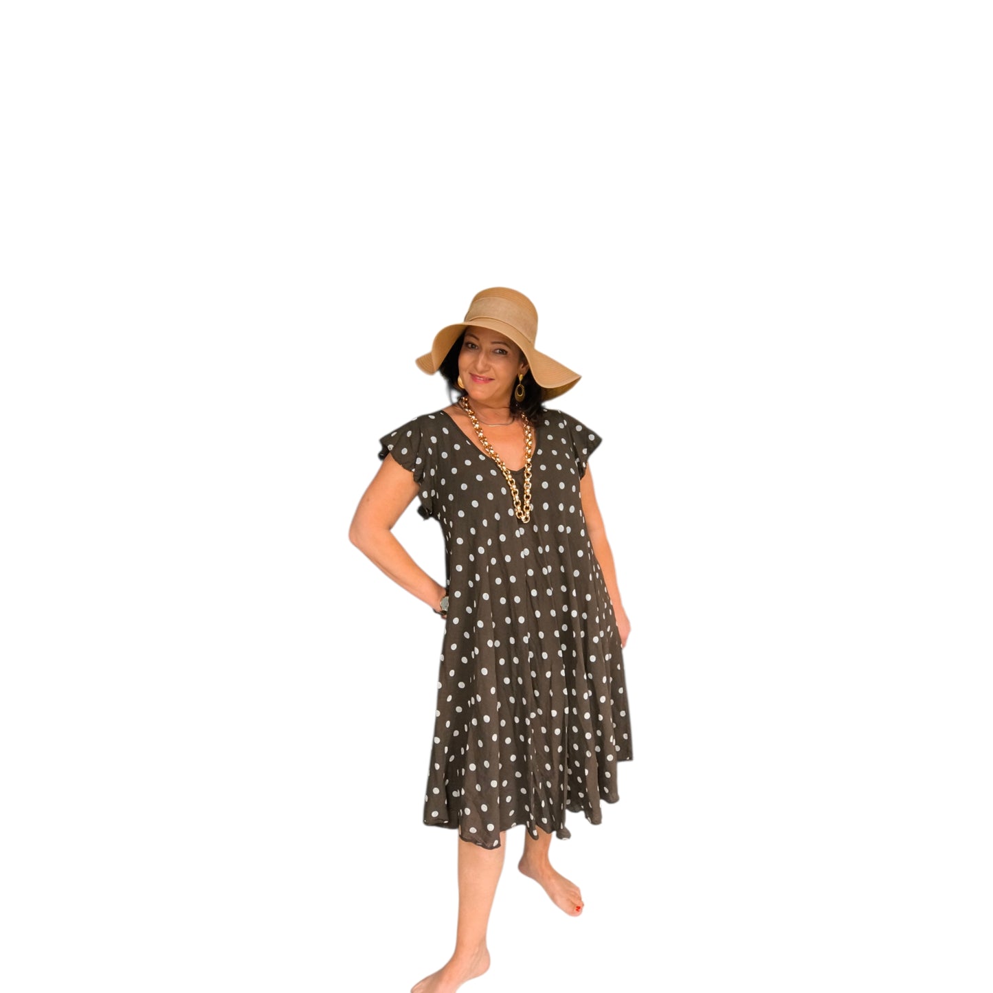 Juliette (robe courte pois)