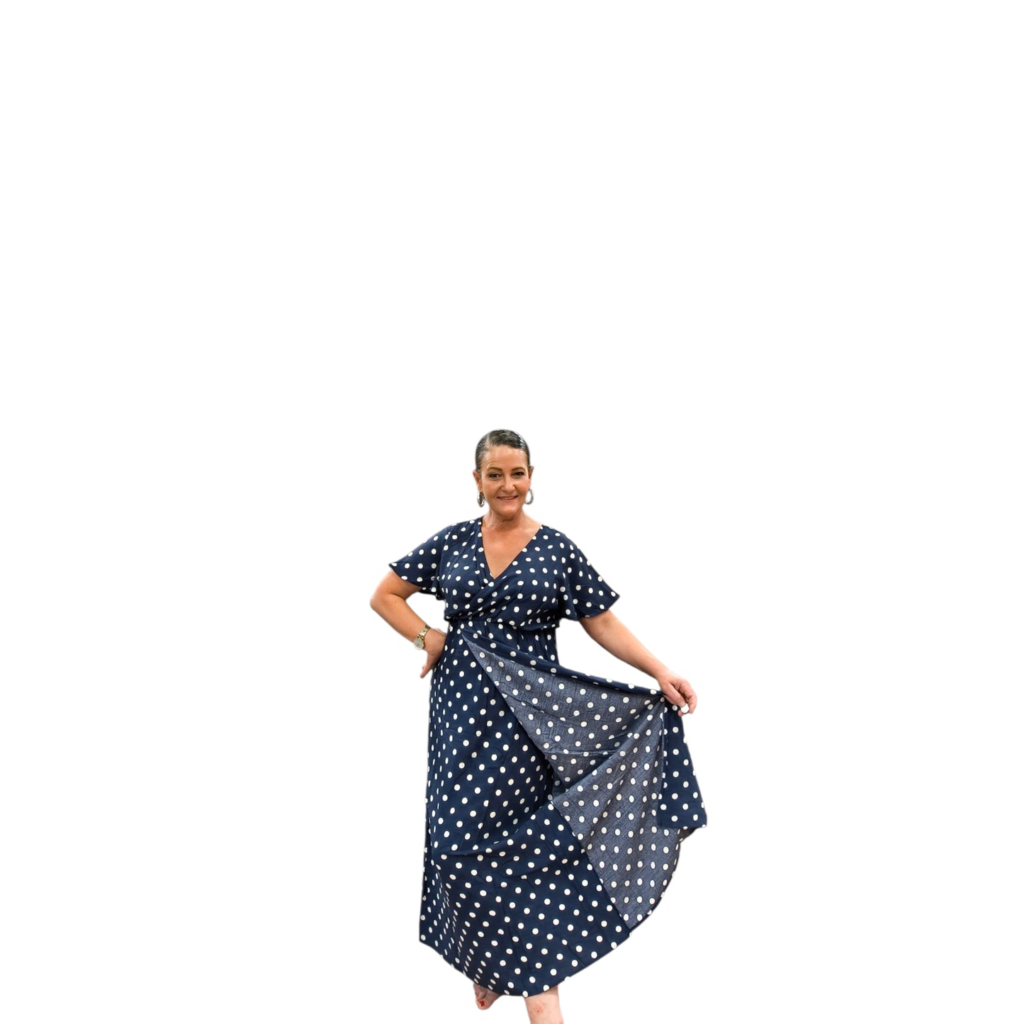 Vita (robe longue pois)