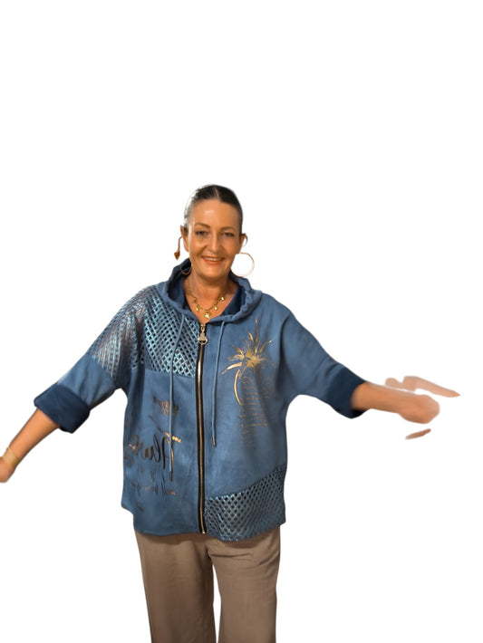 Annette (veste 3/4 capuche)