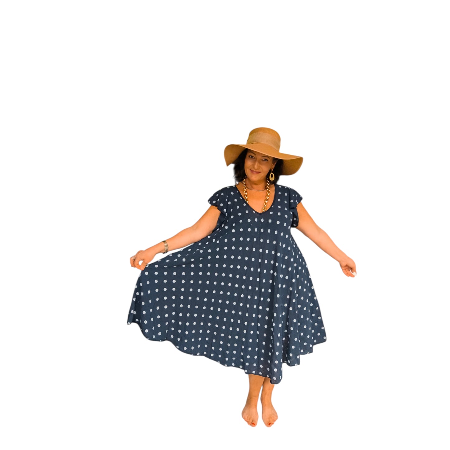 Juliette (robe courte pois)