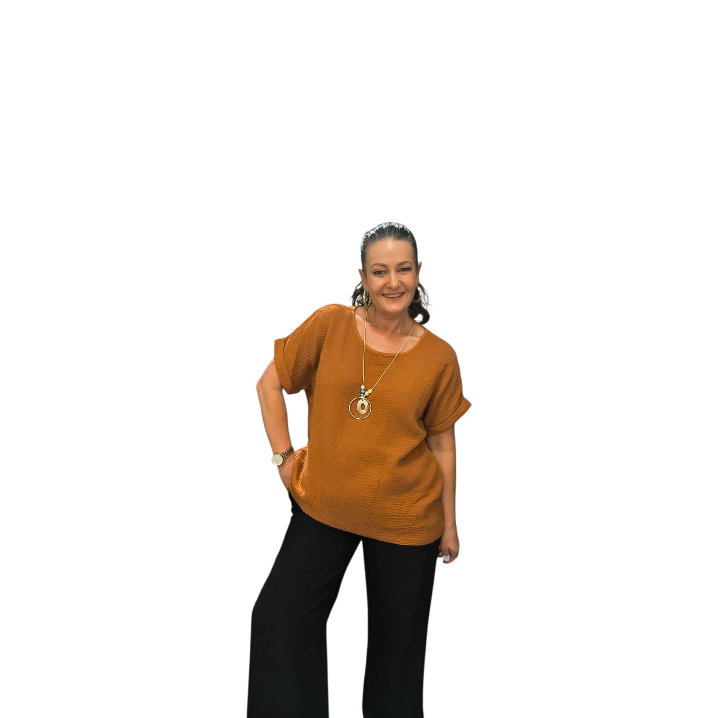 Sandra (top gaz de coton)