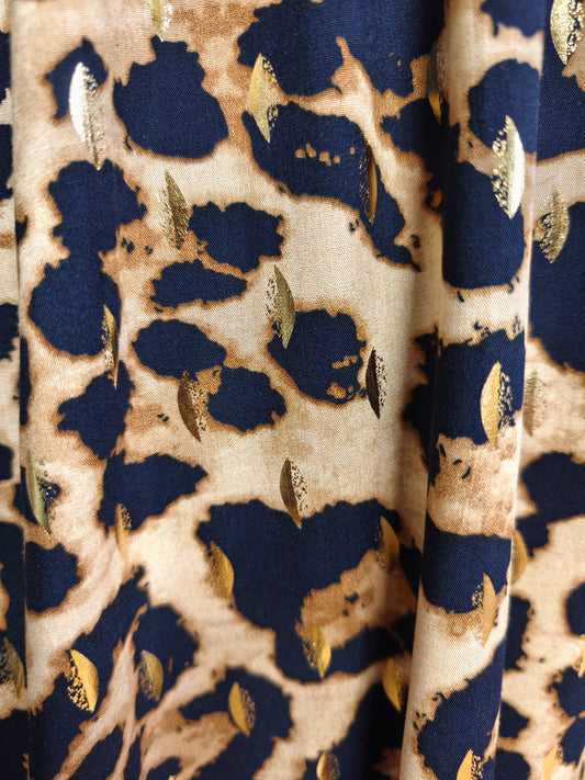 Robe léopard dos nue