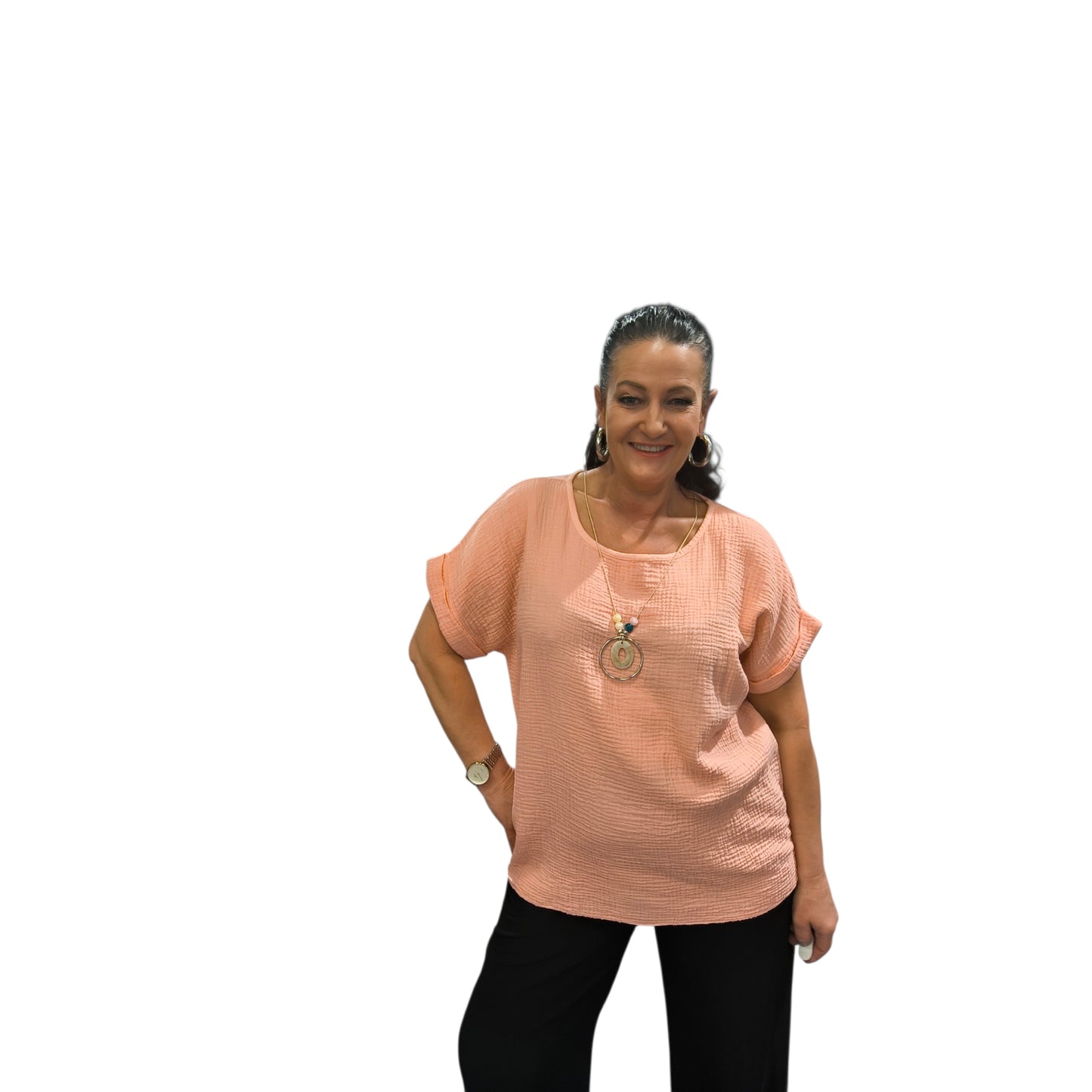 Sandra (top gaz de coton)